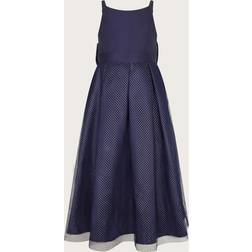 Monsoon Anastasia Polka Dot Maxi Dress - Navy