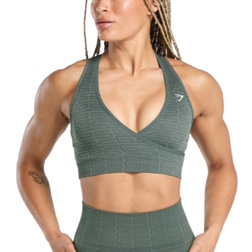 Gymshark Adapt Monogram Seamless Sports Bra - Teal