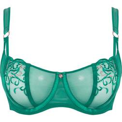 Scantilly Scantilly Ornate Balcony Bra - Green