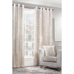 Alan Symonds Crushed Velvet Eyelet Curtains 46" x 54" 117 cm x 137 cm