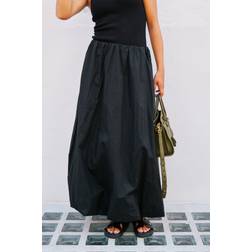 Neo Noir Ober Long Balloon Skirt - Black