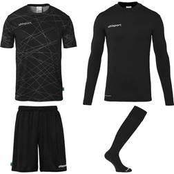 Uhlsport Målvaktsset Prediction Fotbollskläder Svart Medium