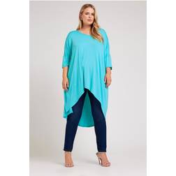 Yours Dipped Hem Top - Blue