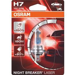 Osram Halogen Bulb Night Breaker Laser Next Gen H7 55 W 12 V