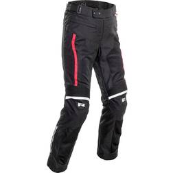 Richa Airvent Evo waterproof Motorcycle Textile Pants, black-white-red, for Men Woman