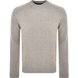 Barbour Grangetown Crew Neck Jumper - Light Grey