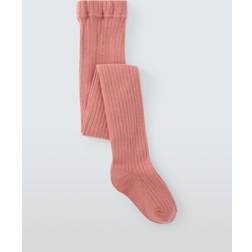 John Lewis Kids' Ribbed Tights - Pink