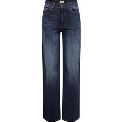 Only Blush HW Wide DNM TAI081 Mörkblå Denim