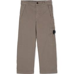 C.P. Company Kid's Lens Detail Trousers - Taupe Grey