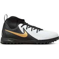 Nike Jr. Phantom Luna 2 Academy TF - White/Metallic Gold Coin/Black