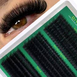 Shein Hinarin Fluffy Lash Clusters 60D+80D+100D/60D+80D+100D+120D/40D+60D+80D/80D/200D Individual Eyelash Thick Cluster Eyelash Extensions D Curl Lashes Clusters 295Pcs/300Pcs/320Pcs/280Pcs/168Pcs/60Pcs Individual Lashes 9-18MM Wispy Cluster Lashes