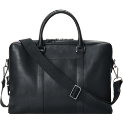 Mens Leather Wear Classy Computer Briefcase - Black