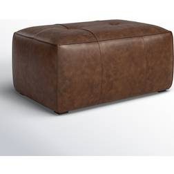 Birch Lane Belarus Chocolate Brown Foot Stool 17"