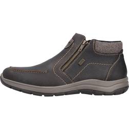 Rieker Casual Leather Ankle Boots - Dark Brown