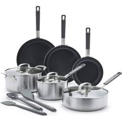 GreenPan Bobby Flay 12 pc Stainless Steel Cookware Set with lid 12 Parts