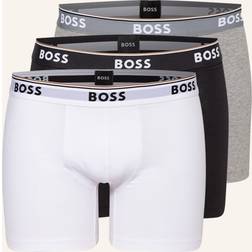 BOSS 3 Pack Power Boxer Briefs - Black/White/Grey