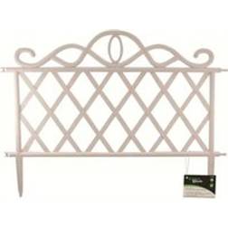 Samuel Alexander 6 Pack Of 6 27 cm White Plastic Garden Patio Lawn Border Fence Edging
