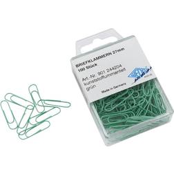 Wedo Metal Coated Paper Clips 27mm 100pcs