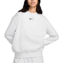 Nike Women's Sportswear Phoenix Fleece Oversized Crewneck Sweatshirt - Birch Heather