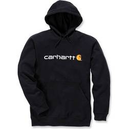 Carhartt Signature Logo Hoodie Men Black