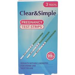 Clear & Simple Pregnancy Test Strips 3-pack