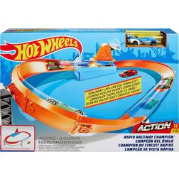 Hot Wheels Rapid Raceway Champion Action Speed Boost Oval Track