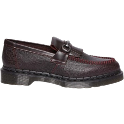 Dr. Martens Adrian Snaffle Pebble Grain Leather Kiltie Loafers - Oxblood