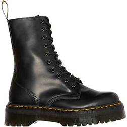 Dr. Martens Jadon Hi Boot Smooth Leather Platforms - Black