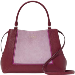 Kate Spade Lena Suede Colorblock Medium Satchel - Blackberry Preserves Multi