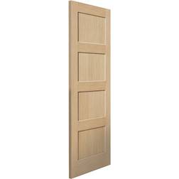 JB Kind Snowdon Oak Internal 198.1 x 76.2 cm W x 3.5 cm D - Brown Interior Door (x198.1cm)