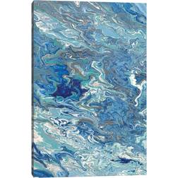 Ivy Bronx Marbleized Beach View I Multicolour Bild 66x101.6cm