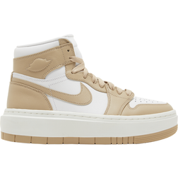 Nike AJ1 Elevate Mid trainers in white and stone