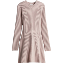 H&M Ribbed Knit Dress - Powder Pink