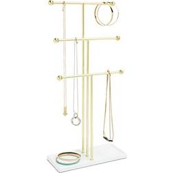 Umbra Jewelry Stand - Gold/White/Brass