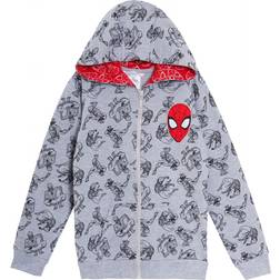 Marvel Boys spiderman hooded jacket kids avengers full zip hoodie hoody