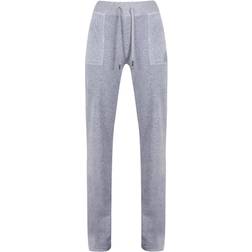Juicy Couture Velour Pant Pocket Design - Light Grey