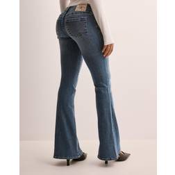 True Religion Blå Nelly Ultra Low Rise Joey Flare Sn