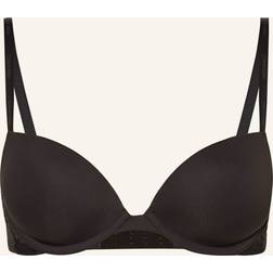 Calvin Klein Push Up Plunge Bra - Black