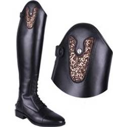 QHP Exchangeable Tops For Riding Boots Sasha Sparkle - Noir