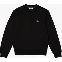 Lacoste Fleece Crew Neck Sweatshirt - Black