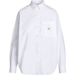 Calvin Klein Loose Cotton Poplin Shirt - Bright White