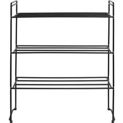 House Nordic Swansea Black Shoe Rack 49.5x60cm