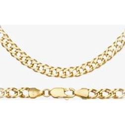 T.H.Baker 9ct Yellow Gold Flat Curb Chain HGR2D080 20~