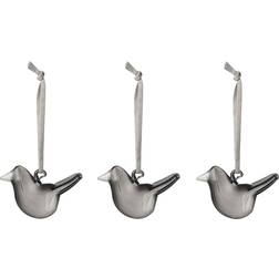 Iittala Mini Bird Grey Julgranspynt 5.8cm 3st