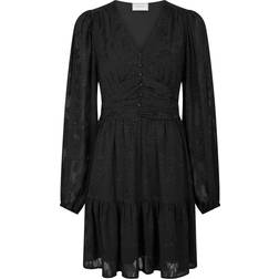 Neo Noir Rihana Burnout Dress - Black