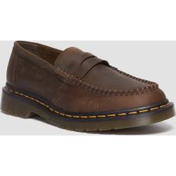 Dr. Martens Penton Crazy Horse Leather Loafers - Dark Brown