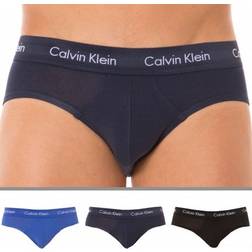 Calvin Klein Slip Hipster Confezione Uomo Cotone Elasticizzato - Black/Blueshadow/Cobaltwater Dtm Wb