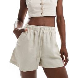 NA-KD Beige Hørshorts Neutral