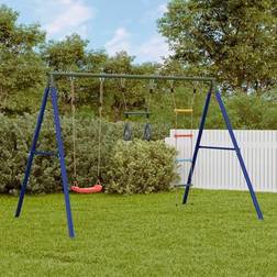 vidaXL Outdoor Swing Set with Trapeze Ladder