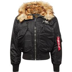 Alpha Industries Bomber Hooded Custom Black/Reflective